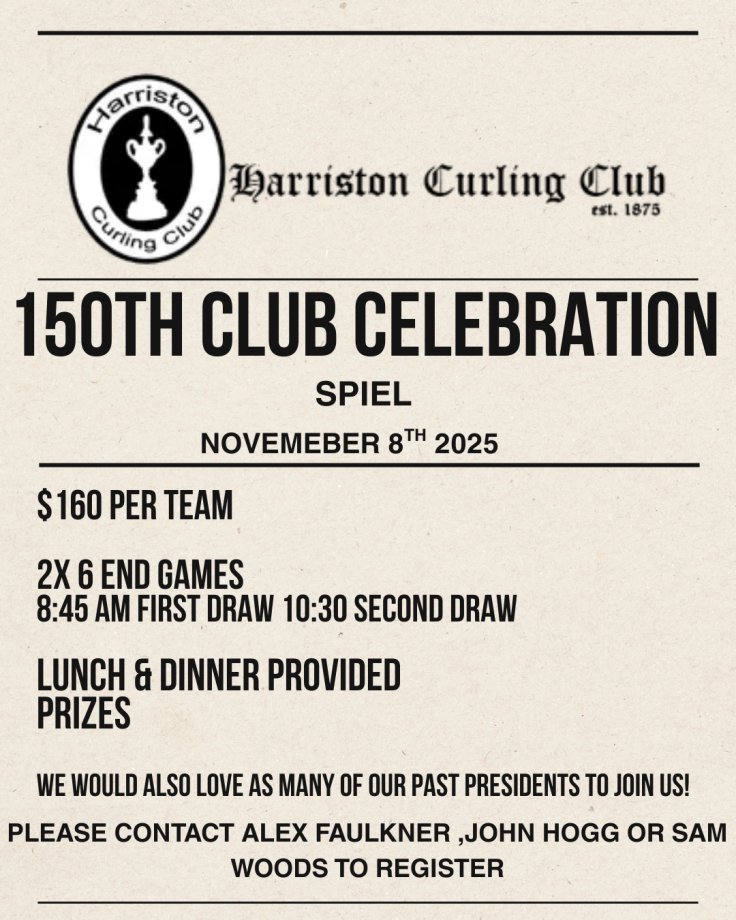 Harriston curling clubs 150th anniversary poster 826d66ac f358 445d 8a79 964c55b17567
