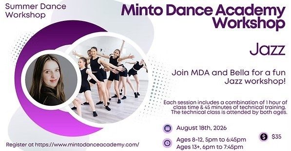 Minto Dance Academy Jazz Work Shop poster 92061cd4 8158 48c6 a72b dddb57feba66