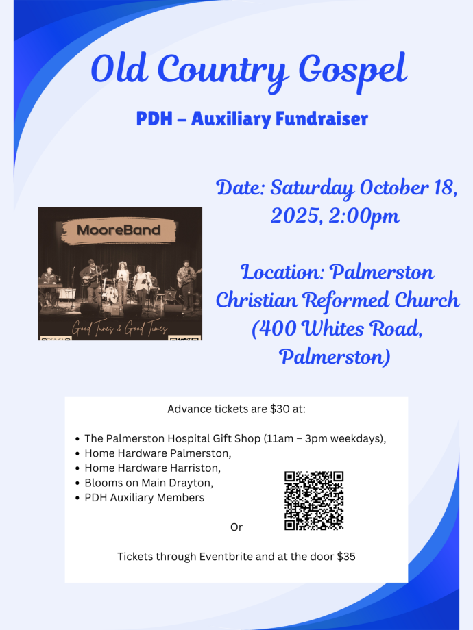 PDH Auxiliary Fundraiser Old Country Gospel with the Moore Band poster 31da3315 8b80 4581 86dc 9b10db9dab05