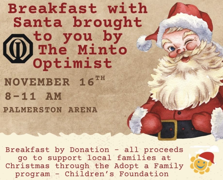 Town of Minto Optimist Breakfast with Santa poster f70d4d29 3047 4dcc 8fe4 817d1f43ae38